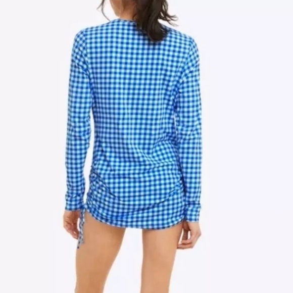 Lands' End Draper James Women's Adjustable Long Sleeve Swim Tunic Rash Guard - Picture 2 of 9